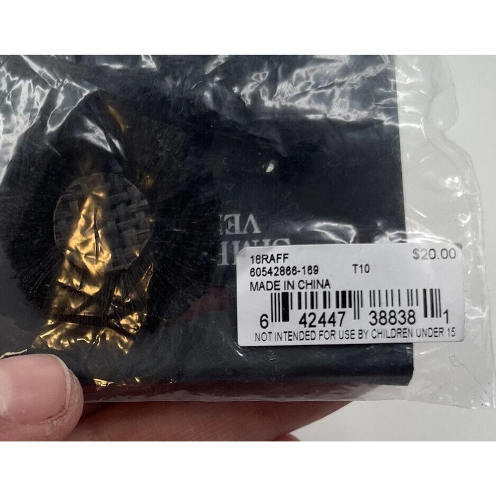 NEW Simply Vera Wang Black Frayed Drop Earrings with Defect - Picture 6 of 6